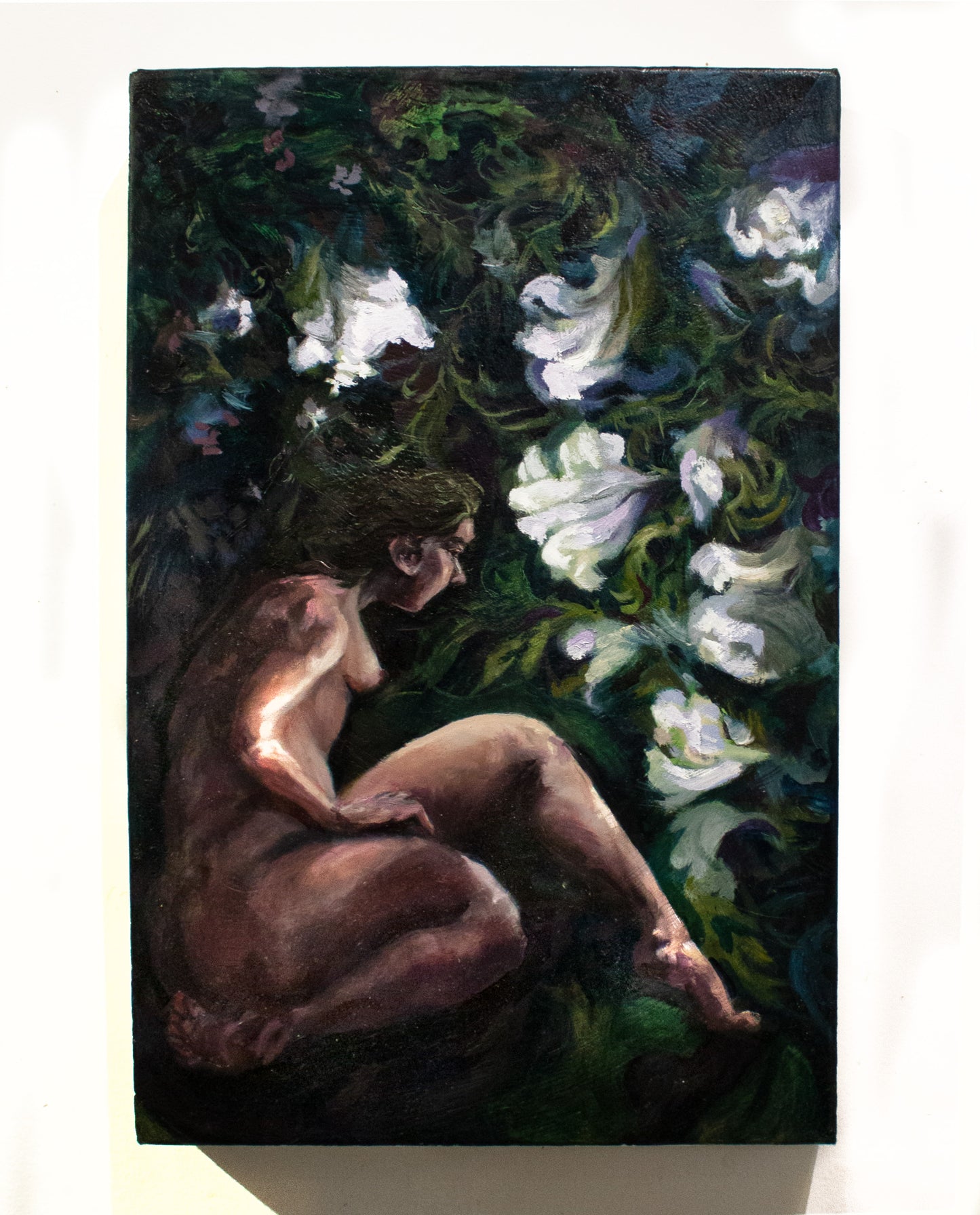 Figure with Datura Blossoms