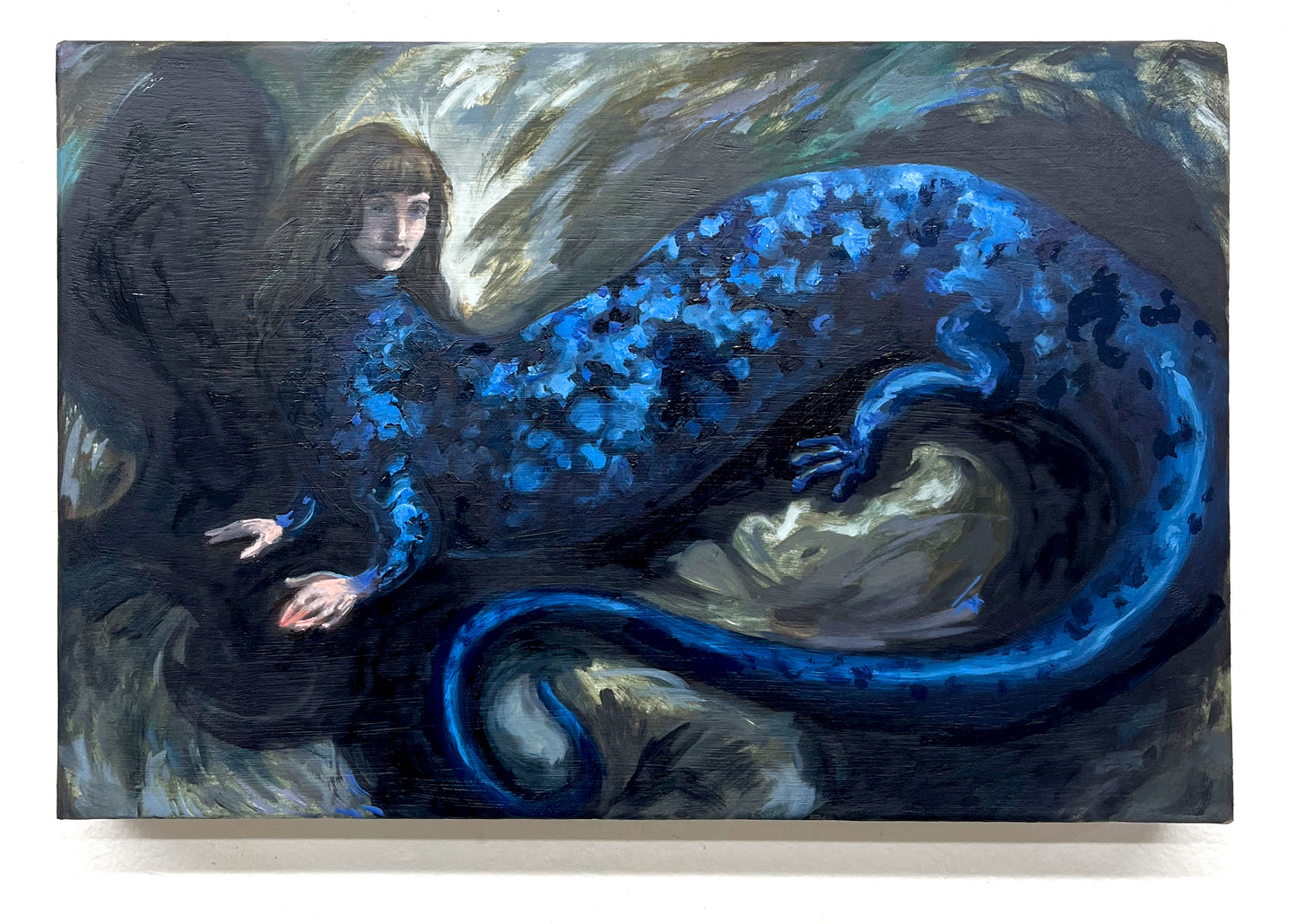 Self Portrait as the Blue-Spotted Salamander