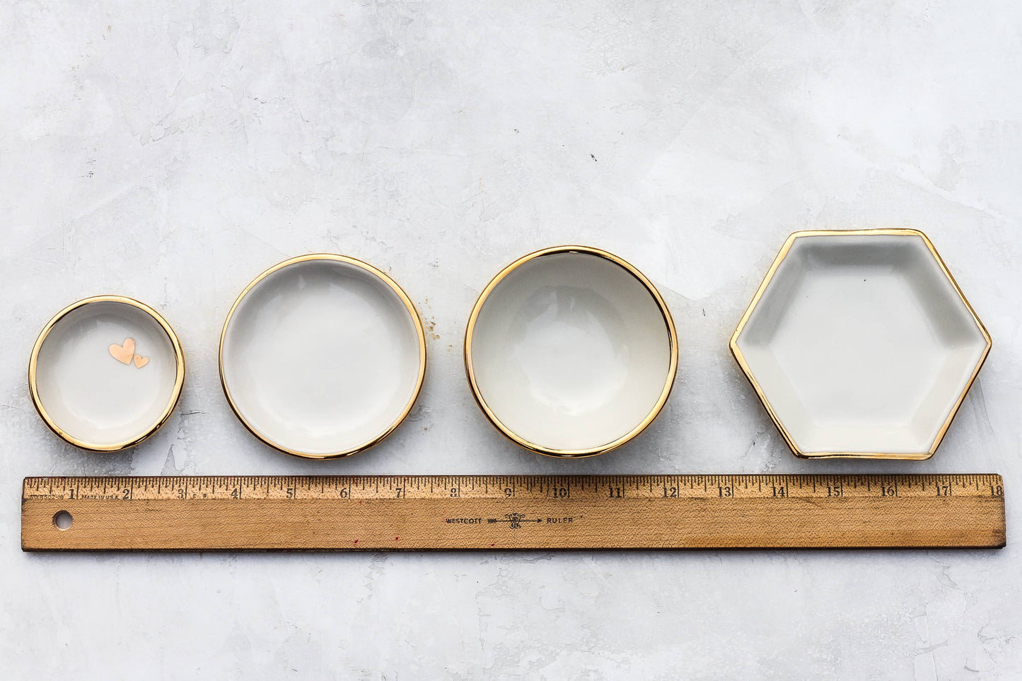 Apricity Ceramics - Large Iridescent Ring Dish | Handmade Pottery with Gold