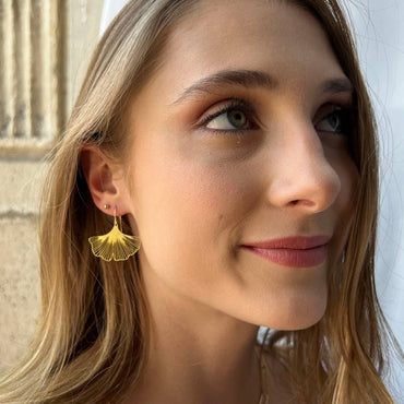 Amano Studio - Ginkgo Leaf Earrings