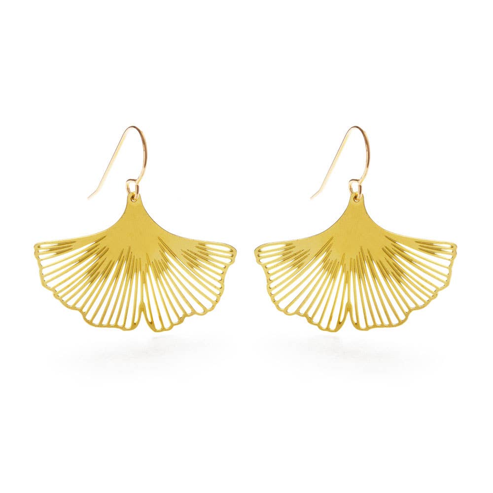 Amano Studio - Ginkgo Leaf Earrings