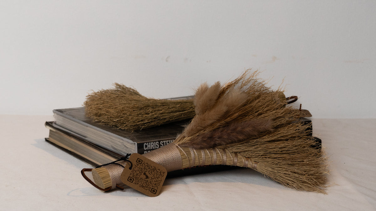 Gold Turkey Wing Brooms by Erin Simons