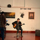 Dales Blankenship playing at FFA during the Appalachian Punk art show