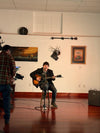 Dales Blankenship playing at FFA during the Appalachian Punk art show