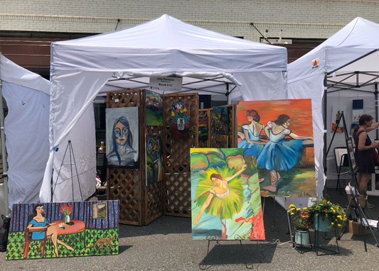Formato Fine Arts Owner, Lily Formato, featured at 2019 Taubman Sidewalk Art Show