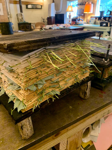 Eco Print Leaf Journal