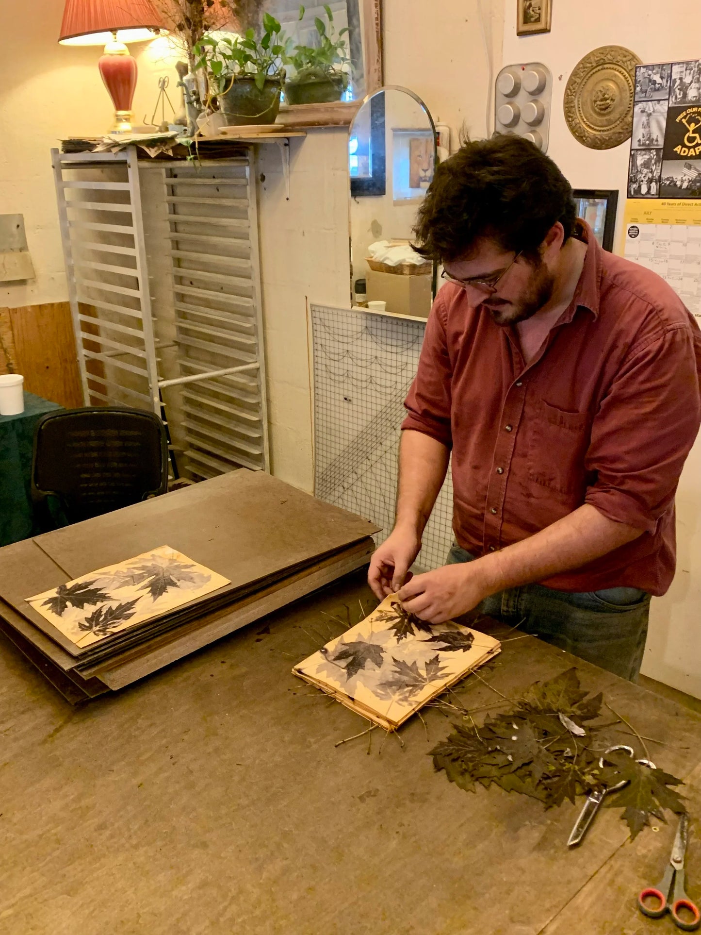 Eco Print Leaf Journal