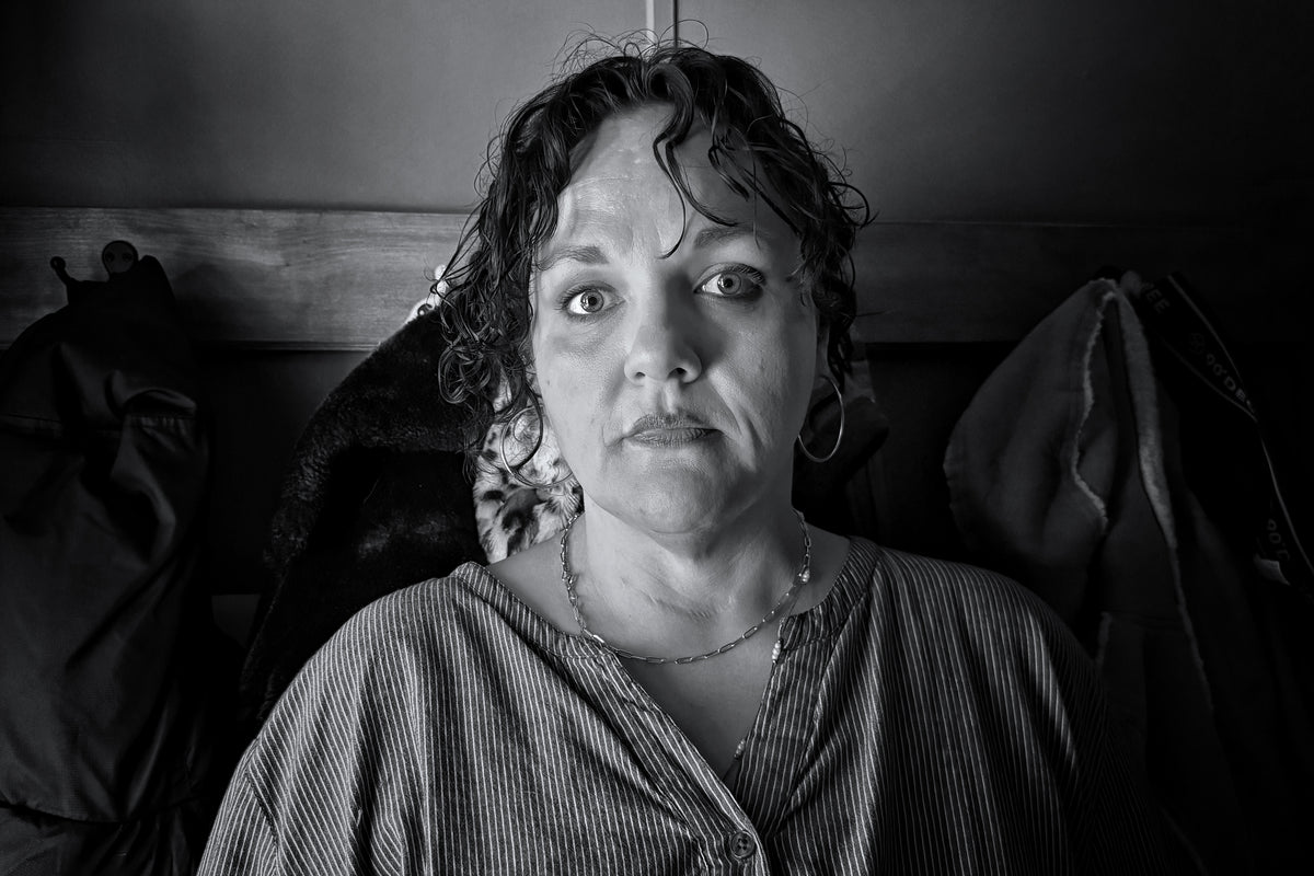 Black and white photograph of Kim by Anna Mullins