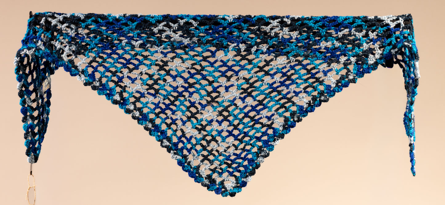 Multi Blue Shawl