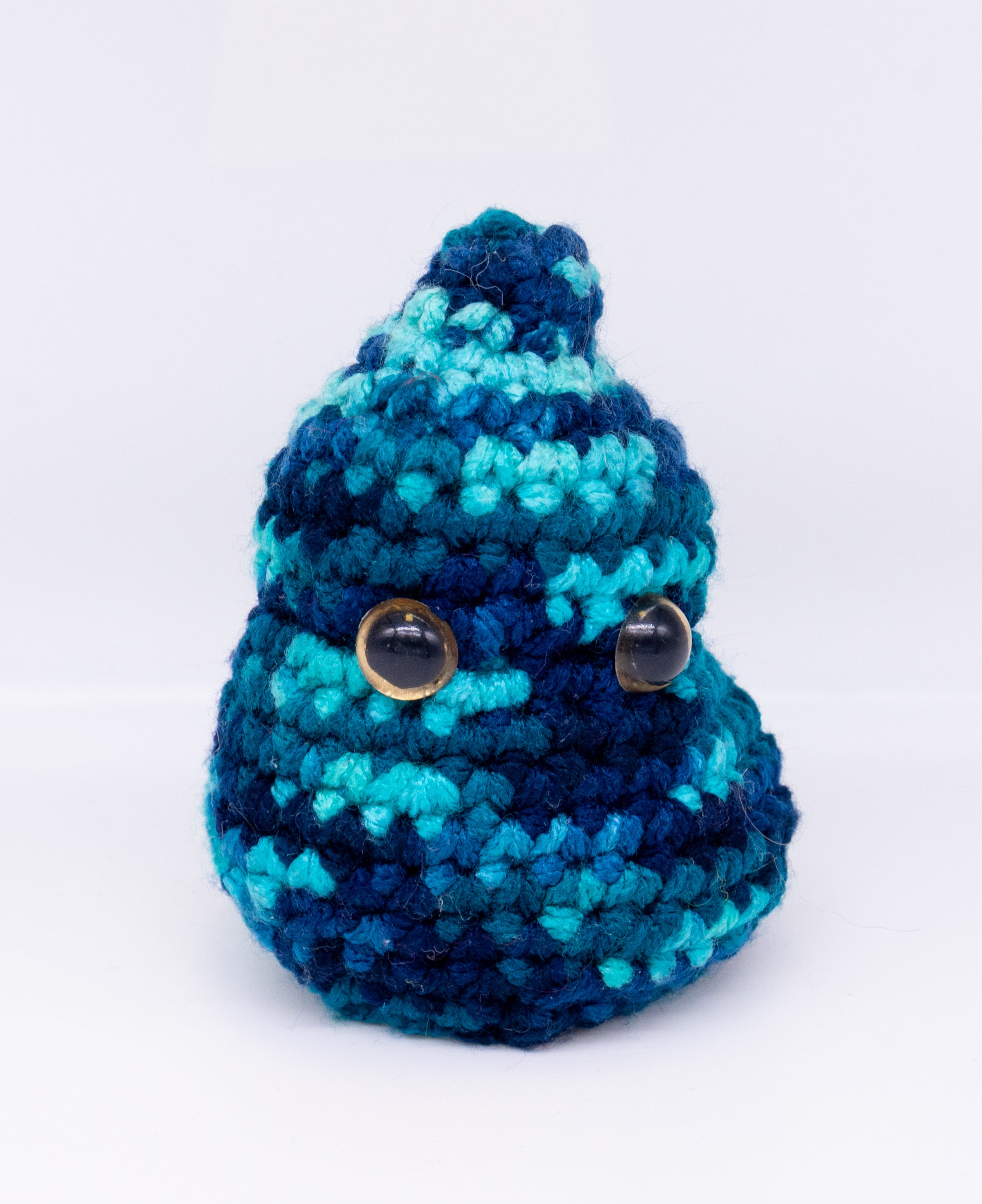 Blue Poop Emoji by Jennifer Justice