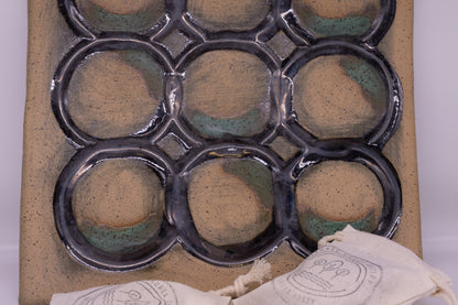 Ceramic Tic Tac Toe Board