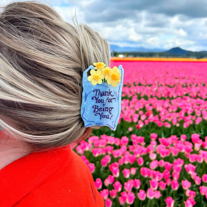 The Peach Fuzz - Thank You Bag Hair Claw TPF x Lindsey Cherek Waller