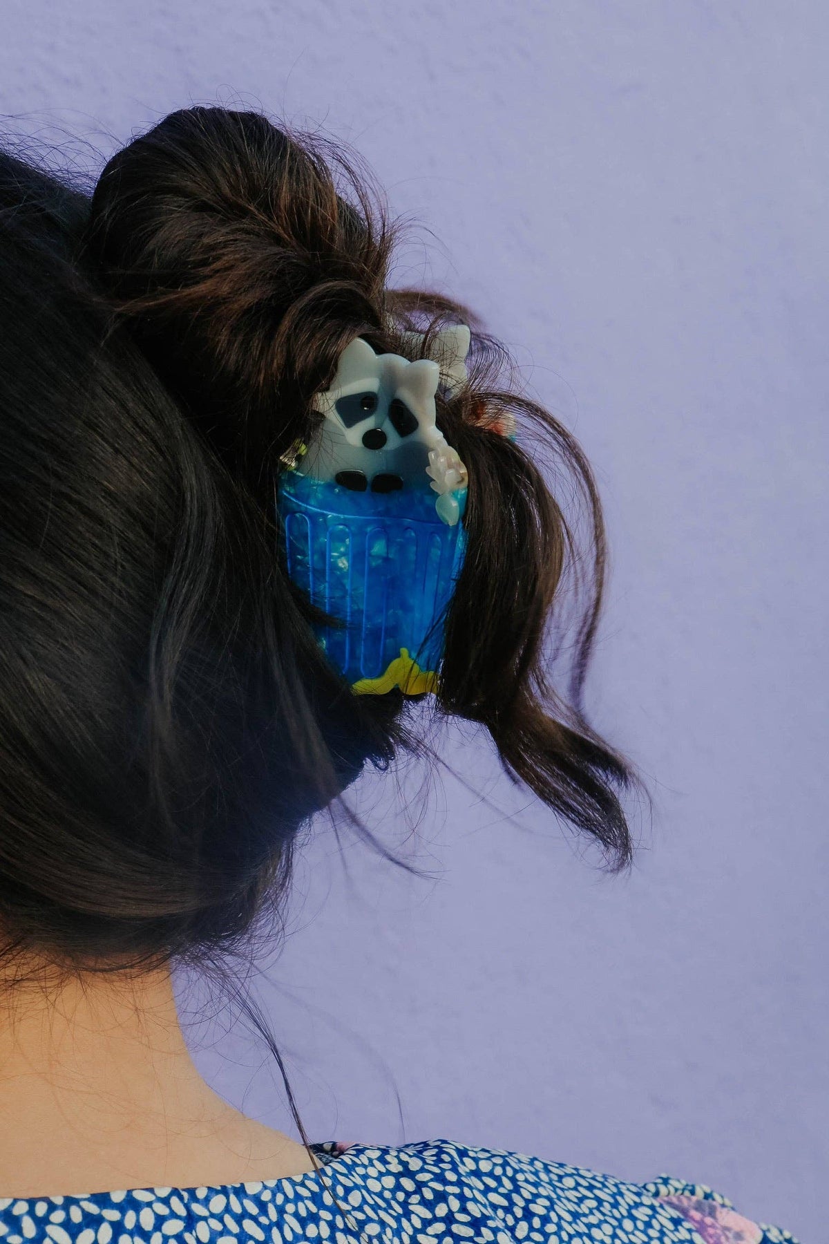 The Peach Fuzz - Trash Panda Raccoon Hair Claw: Perfect