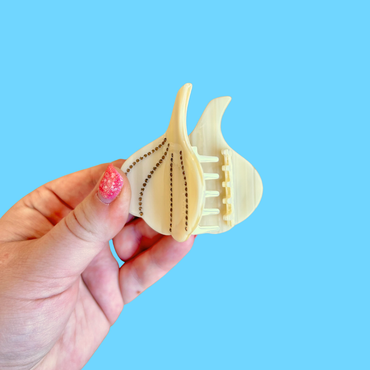 The Peach Fuzz - Garlic Rhinestone Mini Hair Claw