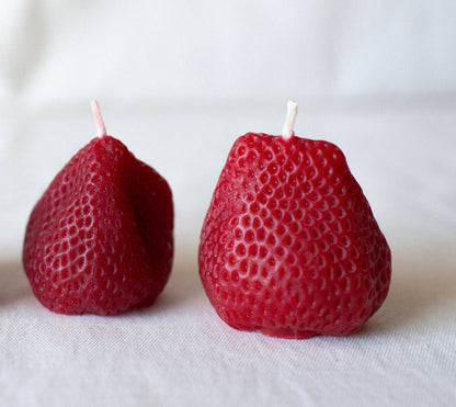 Happy Organics - Beeswax Large Strawberries (Set of 2)