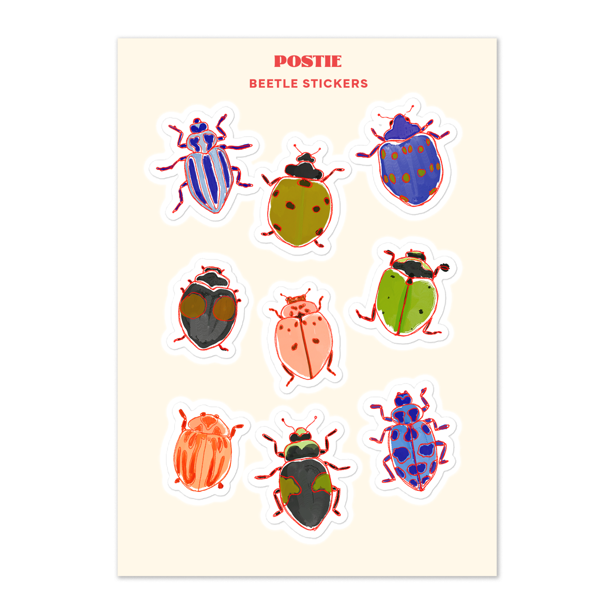 Beetle Sticker Sheet – Formato Fine Arts