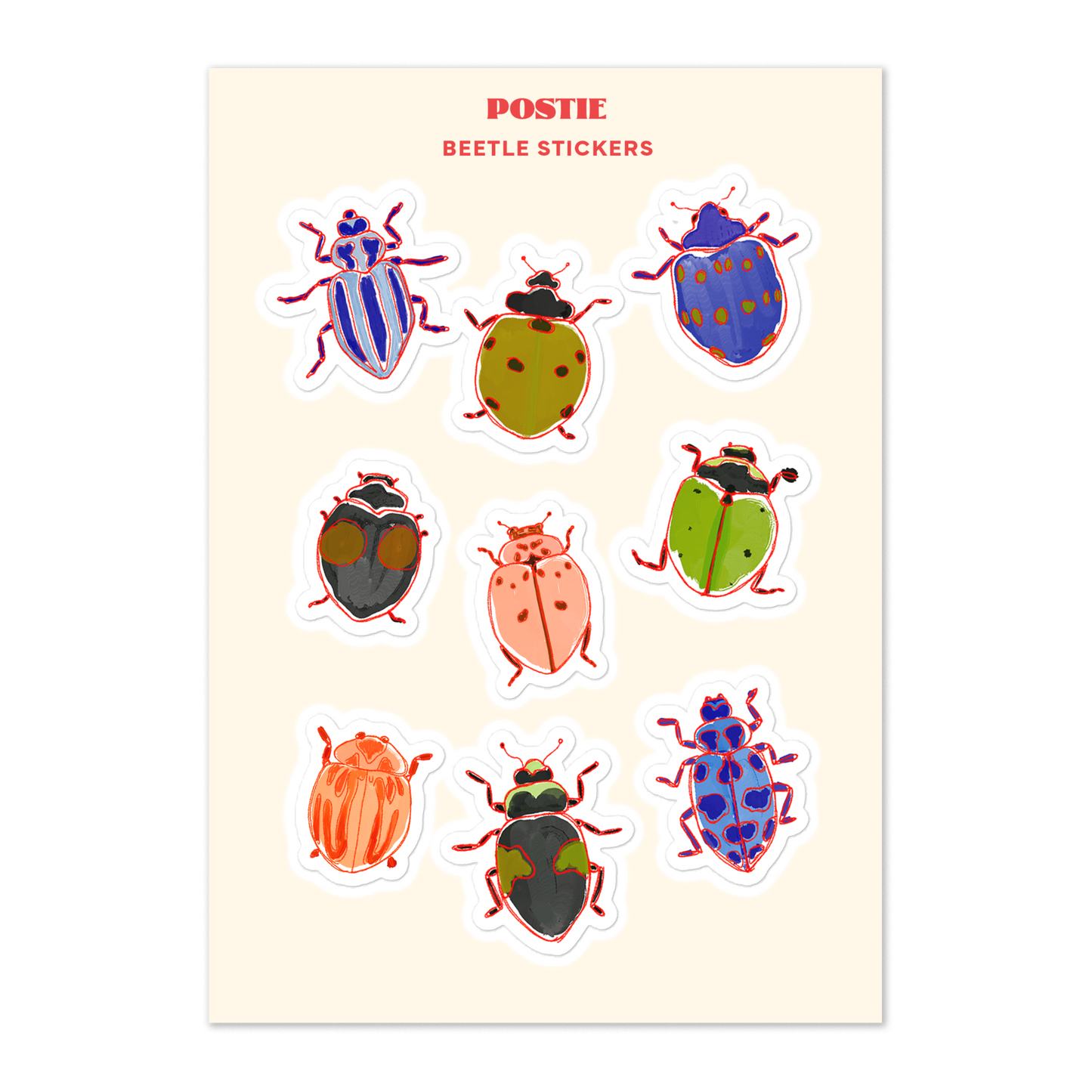 Beetle Sticker Sheet