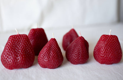 Beeswax Large Strawberries (Set of 2)