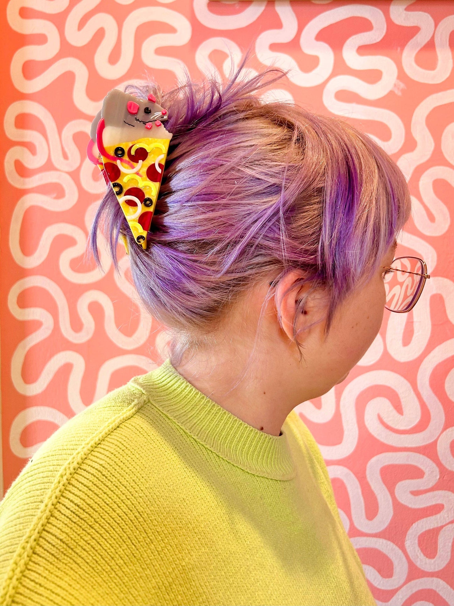 The Peach Fuzz - Pizza Rat Hair Claw