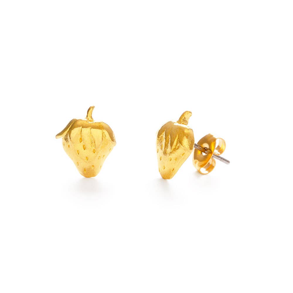 Amano Studio - Golden Strawberry Stud Earrings