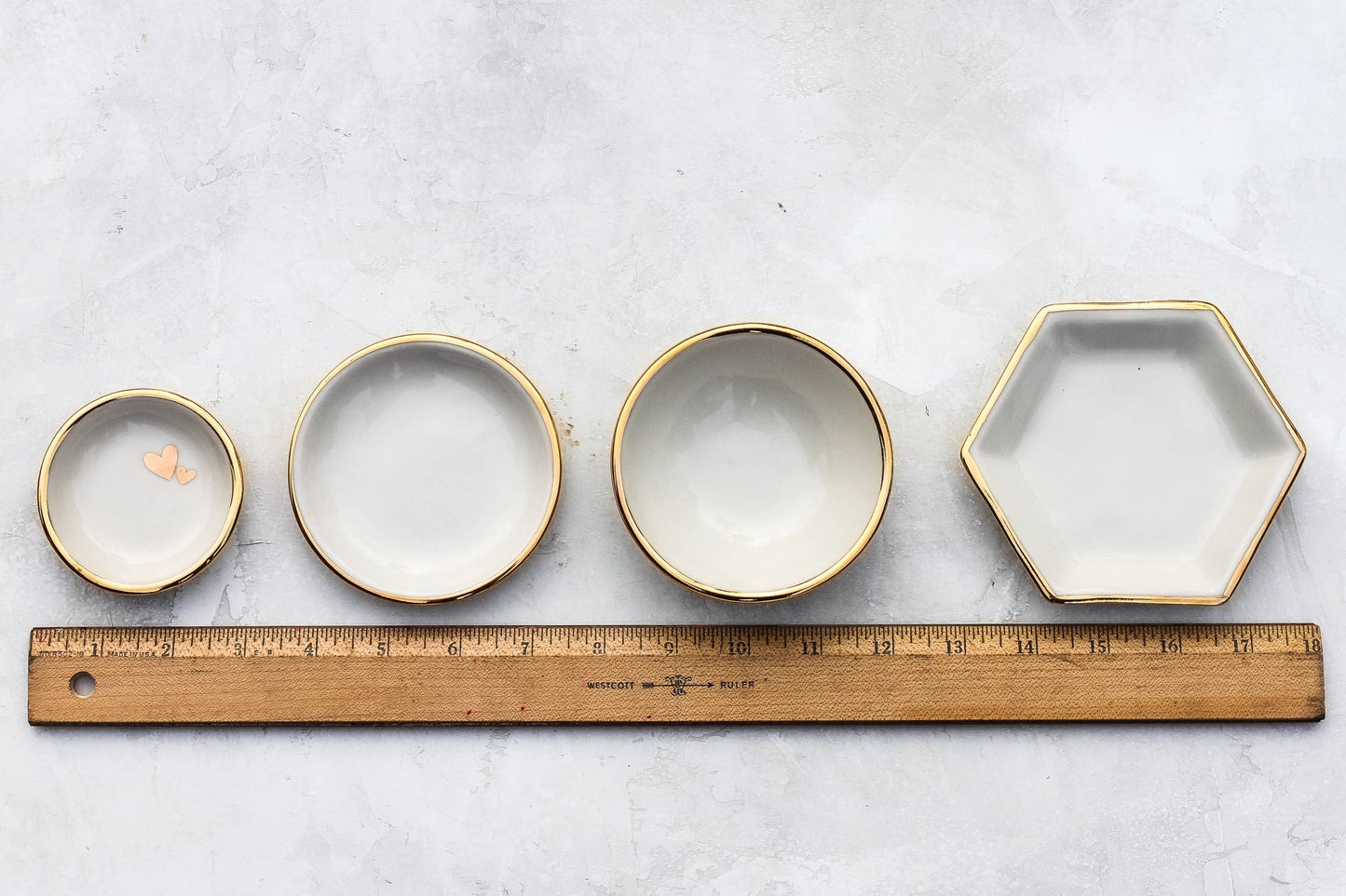 Apricity Ceramics - Pink Opal Trinket Dish | Ring Dish | Handmade with Gold