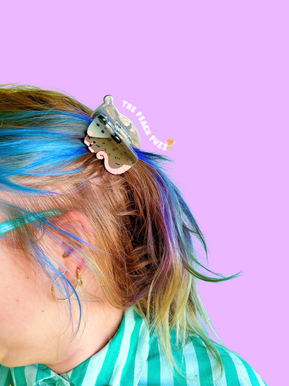 The Peach Fuzz - Mini Possum Hair Claw: Perfect
