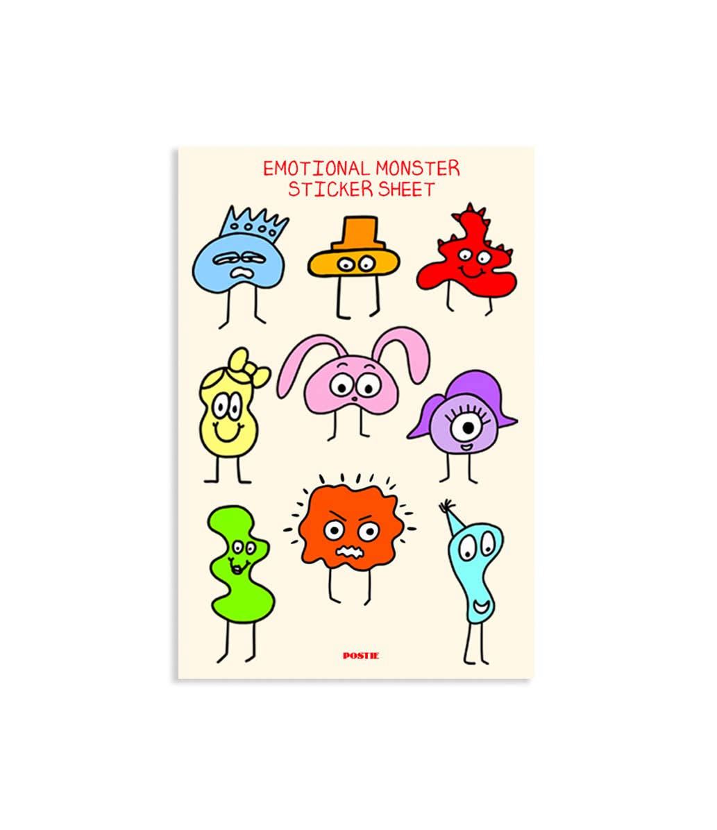 Emotional Monsters Sticker Sheet
