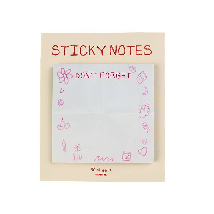 Don’t Forget Doodle Sticky Notes