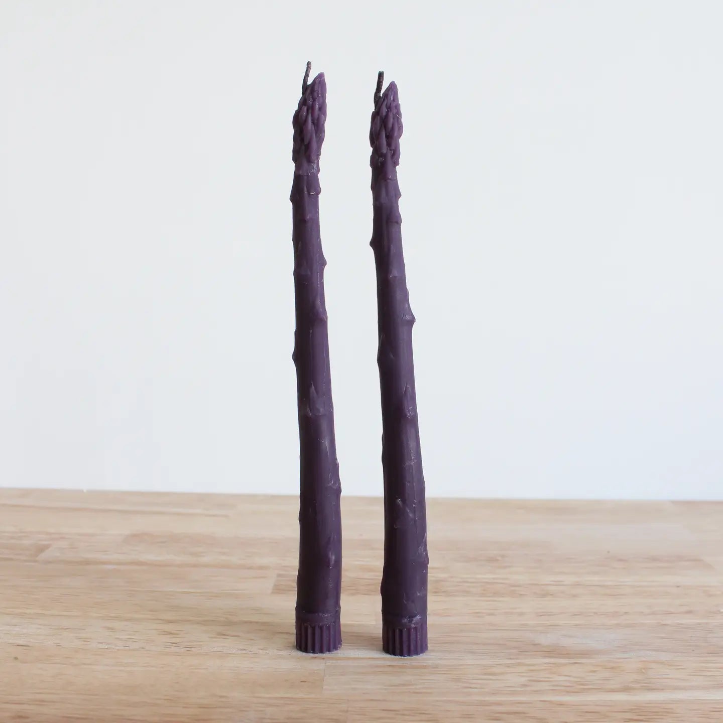 Beeswax Asparagus Taper Candle (Set of 2)