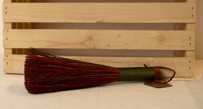 Red & Green Whisk Broom